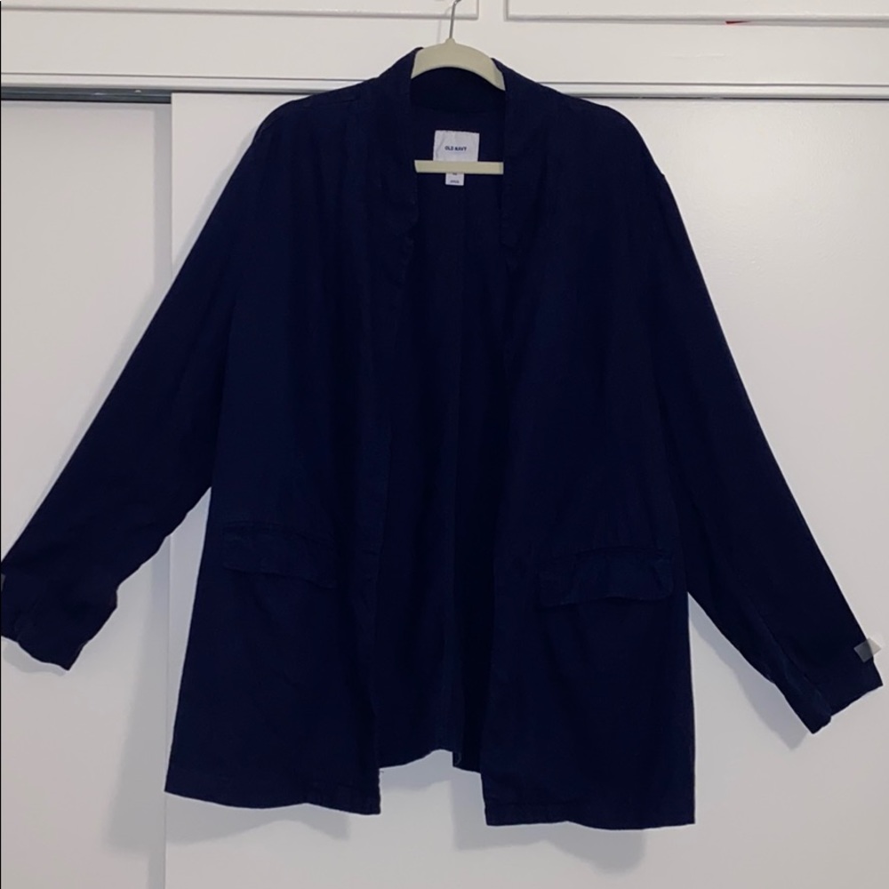 Blue oversized blazer